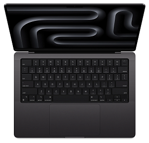 Ноутбук Apple MacBook Pro 16 2023 (M3 Pro 12-Core, GPU 18-Core, 18GB, 512GB) (Черный, 512 ГБ, 18 ГБ, MRW13)