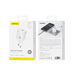 Адаптер FONENG 60W GaN Type-C (Белый)