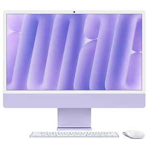 Моноблок Apple iMac 24 2024 (M4 8-Core, GPU 8-Core, 24GB, 512GB) (Фиолетовый, 24 ГБ, 512 ГБ)
