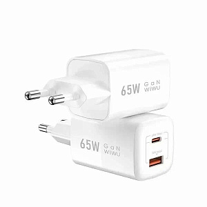 Адаптер питания Wiwu 65W PD+QC wall charger (Белый)