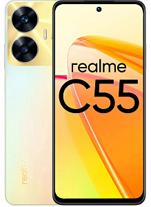 Смартфон Realme C55 6/128GB (Золотистый, 6 ГБ, 128 ГБ, Global, Dual nanoSim, Без Rustore)