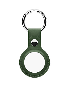 Ремешок AirTag (кожа) мал (Зелёный)