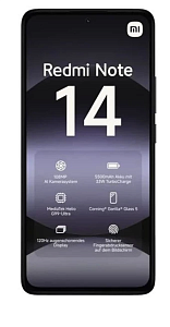 Смартфон Xiaomi Redmi Note 14 5G (Черный, 8 ГБ, 256 ГБ, nanoSim+eSim, Global, Без Rustore)
