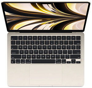 Ноутбук Apple MacBook Air 13 2022 (M2 8-Core, GPU 10-Core, 8GB, 512GB) (Сияющая звезда, MLY23, 8 ГБ, 512 ГБ)