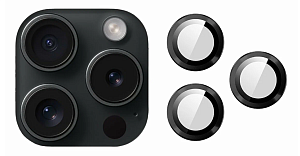 Защитная линза на камеры iPhone 15 Pro/iPhone 15 Pro Max (Черный)