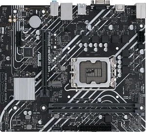 Материнская плата ASUS Prime H610M-K D4 Socket-1700 2xDDR4, 4xSATA3, 1xM.2, 1xPCI-E16x, 2xUSB3.2, D-Sub, HDMI, Glan, mATX (Черный)