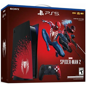 Игровая приставка Sony Playstation 5 (Чёрно-красный, 825 ГБ, С дисководом)